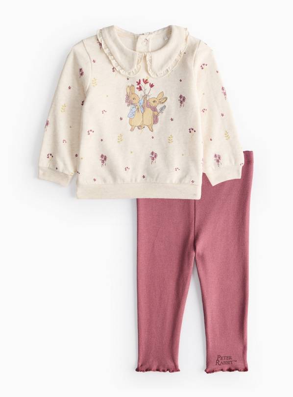 Peter Rabbit Cream Sweatshirt & Pink Leggings Set 12-18 months